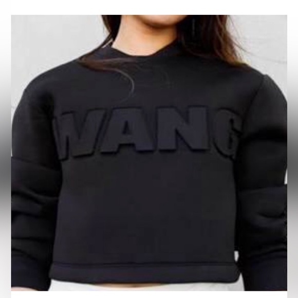 Alexander Wang sweatshirt! Alexander Wang X H&M Collab Cropped Scuba Sweatshirt - Picture 2 of 14